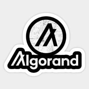 Algorand ALGO Crypto Coin Vintage Circle Sticker